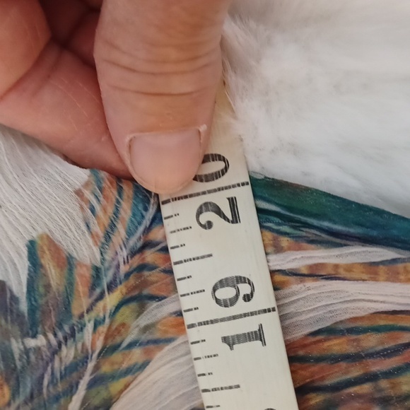 Womans‎ Lightweight Peacock Peasant Top szS - Picture 5 of 7